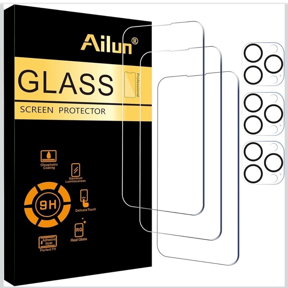 Ailun Tempered 3 Pack Glass Screen Protector - IPhone 14 ProMax 6.7 - Picture 4 of 7
